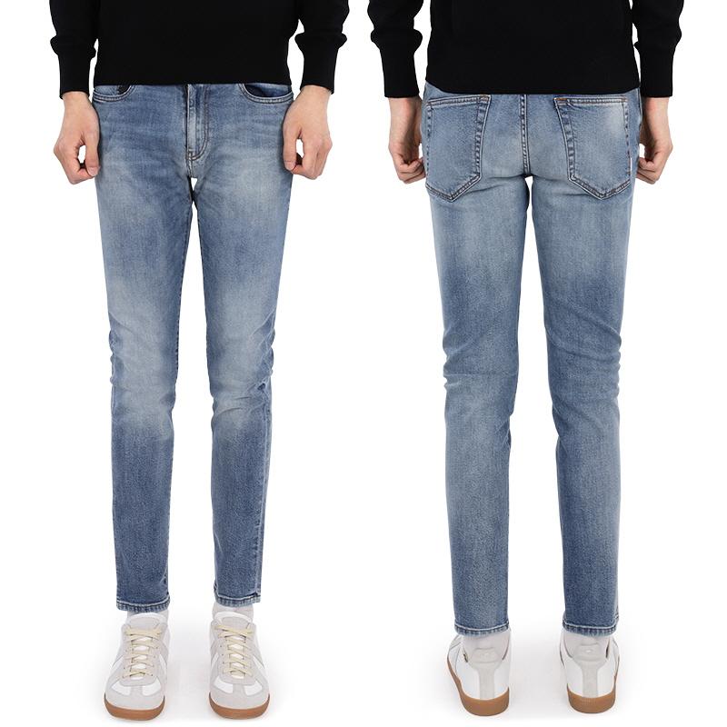 PT TORINO Men’s Washed Denim Jeans Blue