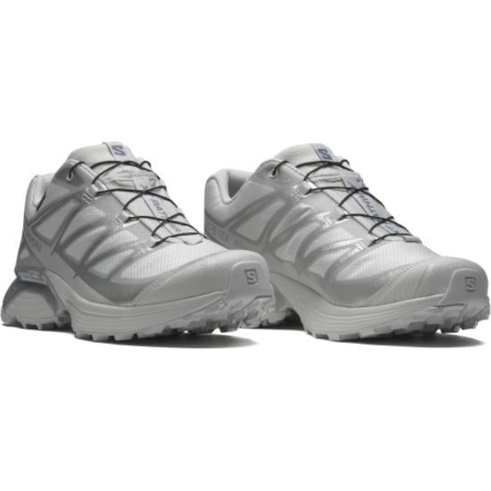 SALOMON White Silver Low-Top Sneakers for Men S250109 SXP41
