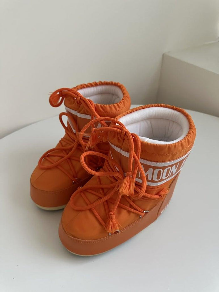 MOON BOOT Icon Low Snow Boots 14093400 014 SUNNY ORANGE WOMENS