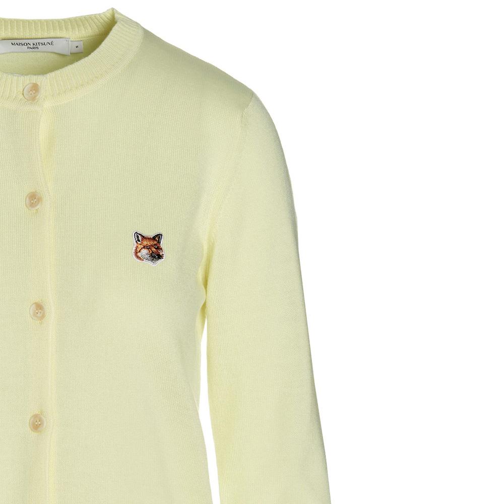 Maison Kitsune Women's Fox Head Logo Knit Cardigan IW00506KT1036 P720