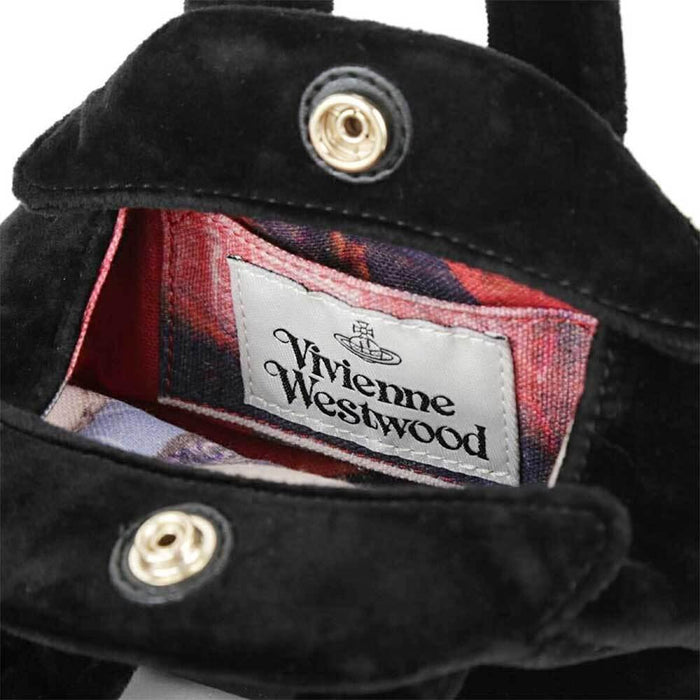 Vivienne Westwood Archive Mini Tote Bag Black Leather
