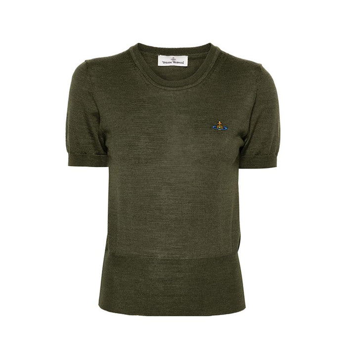 Vivienne Westwood Bea Top Knit Sweater Moss Green