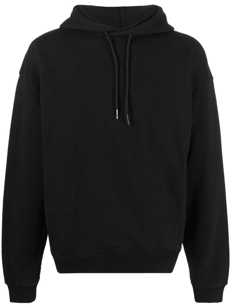 MARTINE ROSE Black Back Lettering Hooded Sweatshirt CMRSS28602FL BLACK STK