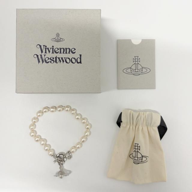 Vivienne Westwood ALEKSA Pearl Bracelet Silver-Tone