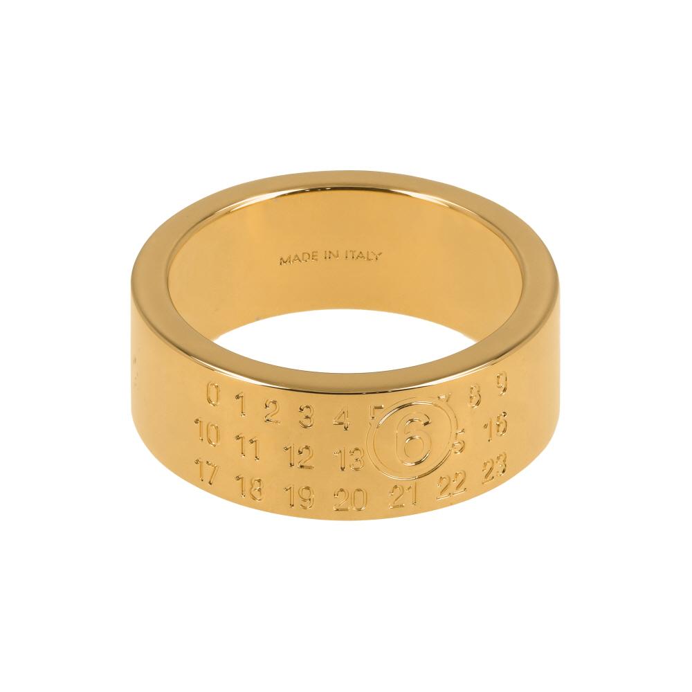 Maison Margiela Silver Engraved Number Logo 8mm Ring
