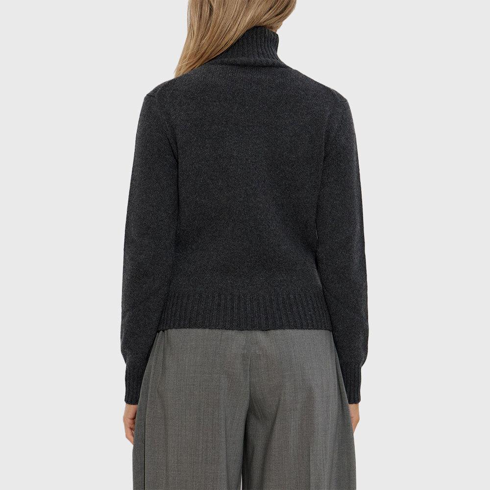 AMI Women’s Wool Turtleneck Knit Sweater FKS833 005 020