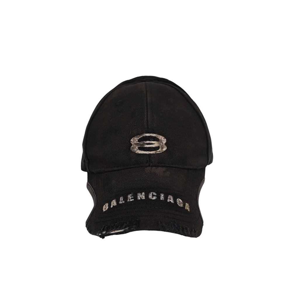 BALENCIAGA Unity Sports Icon Baseball Cap Navy Cotton