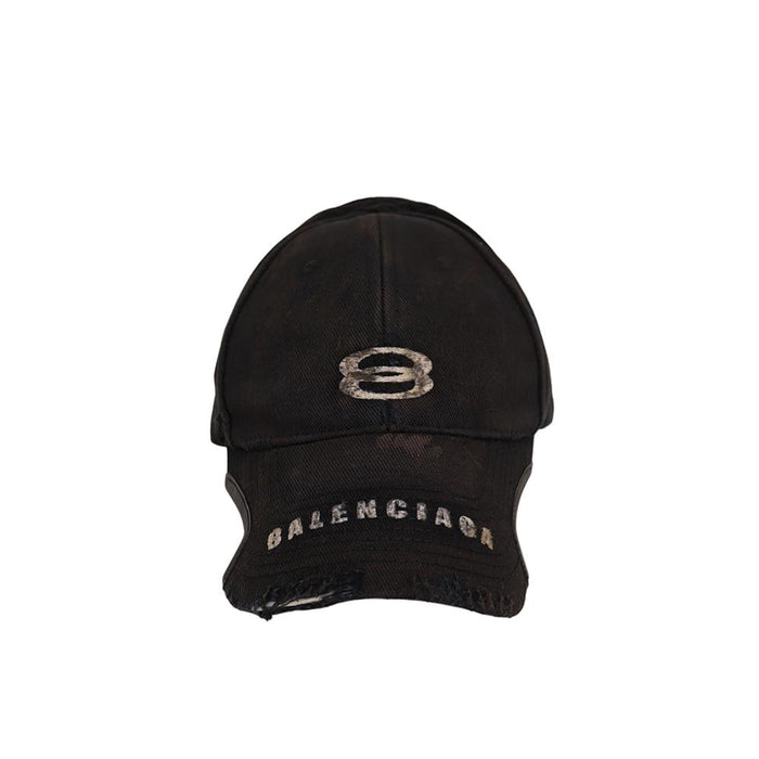 BALENCIAGA Unity Sports Icon Baseball Cap Navy Cotton