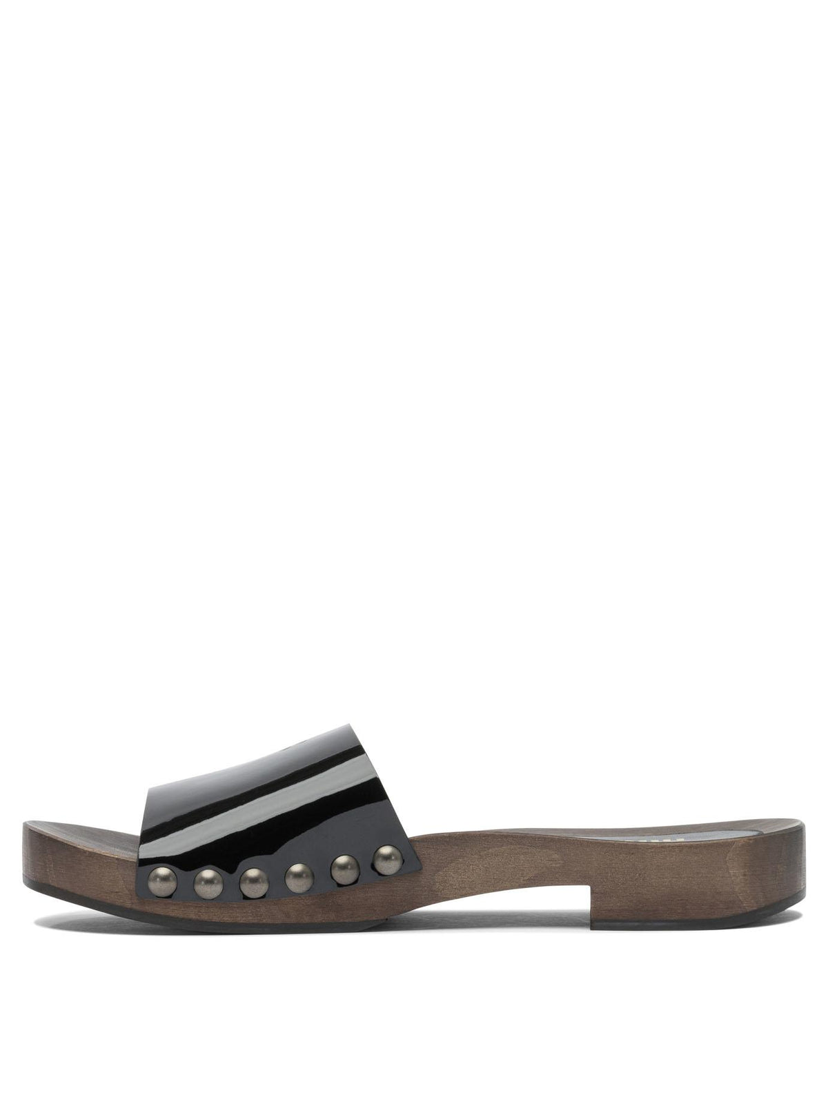 Miu Miu Black Leather Sandals