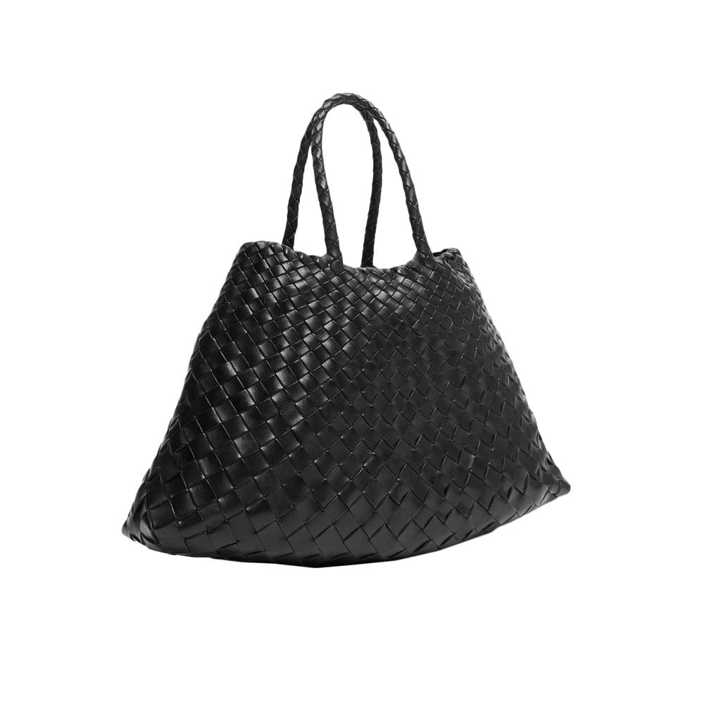 Dragon Diffusion Black Santa Croce Small Tote Bag 8893 BLACK