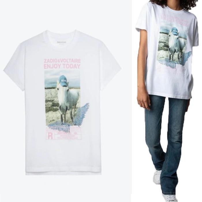 Zadig&Voltaire TOP COMPO Short Sleeve T-Shirt