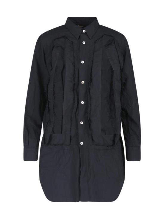 Comme des Garcons Black Cotton Button-Up Shirt