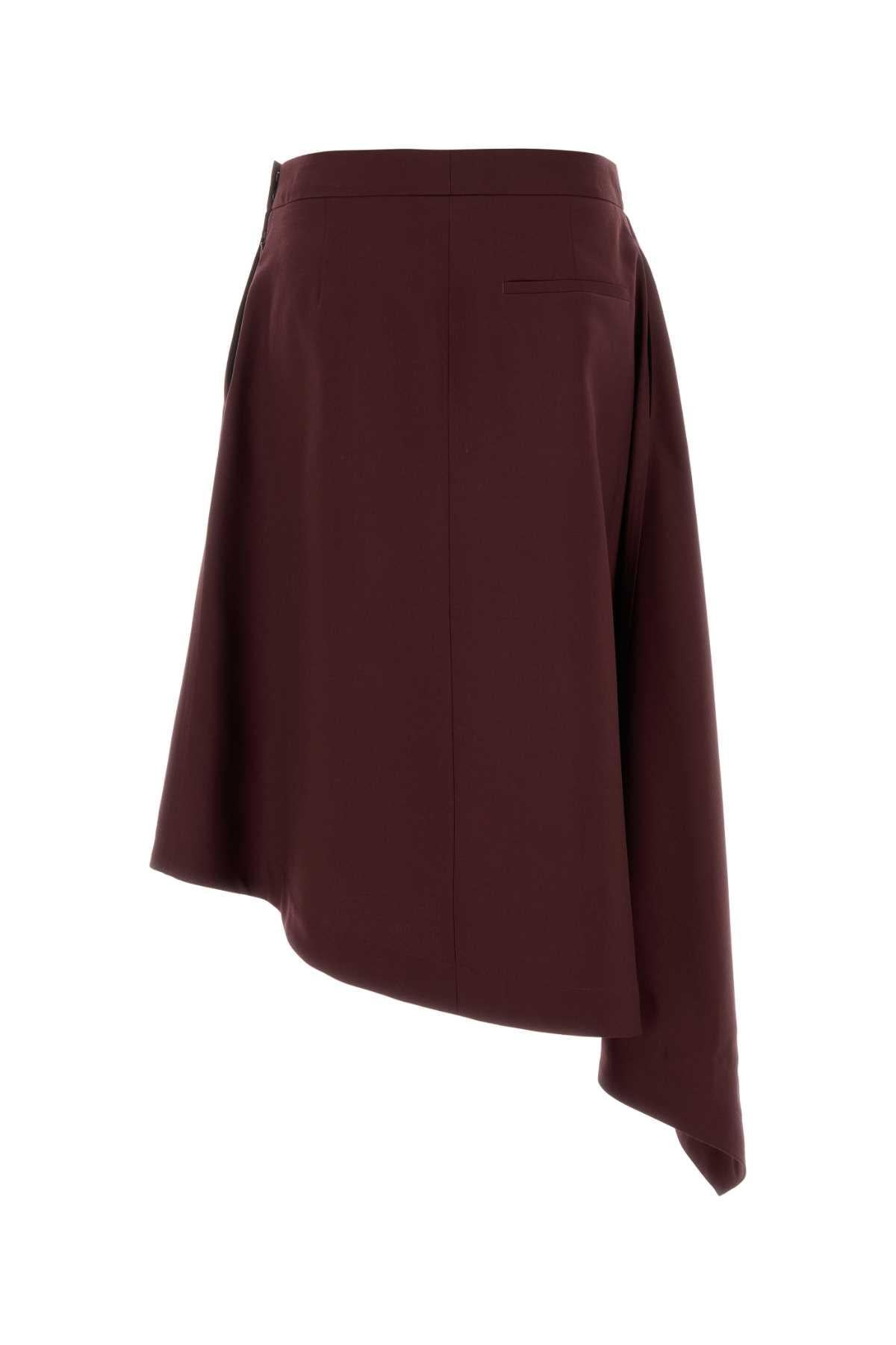 Bottega Veneta Pink Wool Blend Midi Skirt