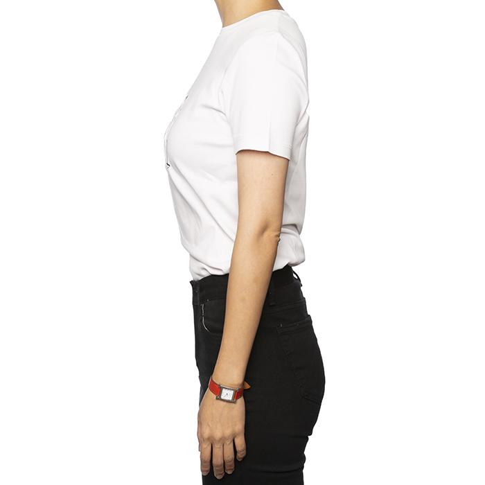 Max Mara Graphic Logo Ivory Cotton T-Shirt Women
