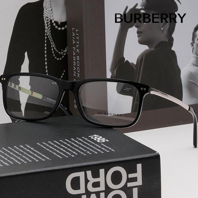 BURBERRY Black Acetate Thick Frame Eyeglasses Unisex BE2282 3001