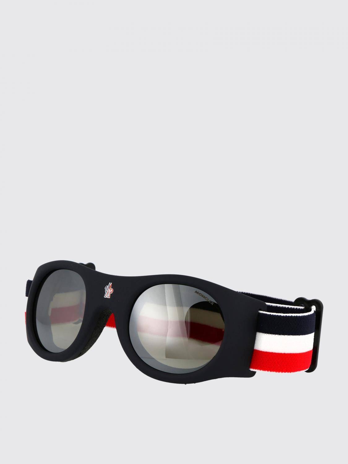 Moncler Gray Polarized Rectangle Sunglasses