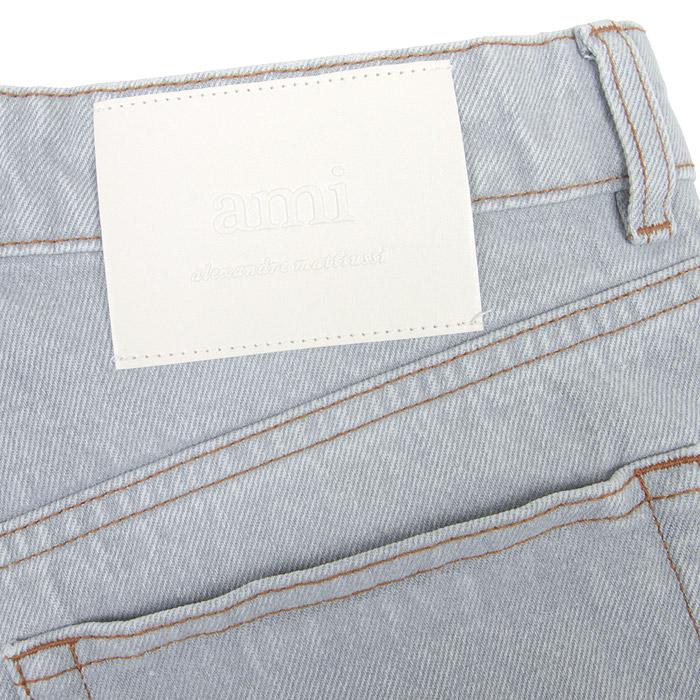 AMI Straight Loose Fit Jeans Denim Pants Blue