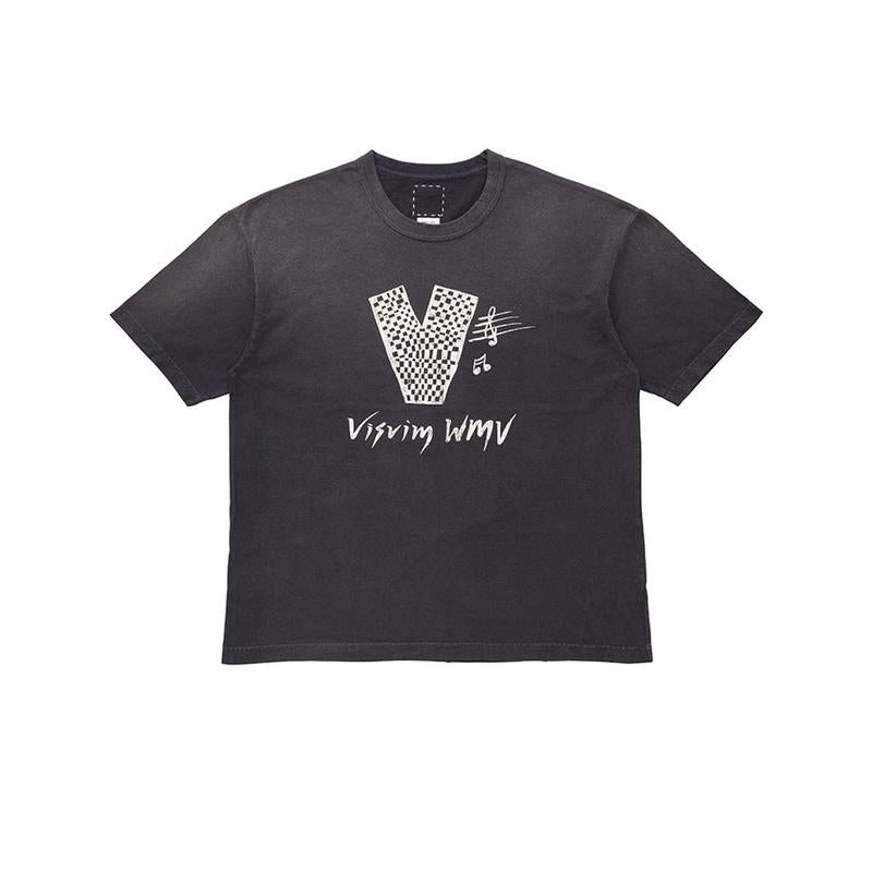 Visvim V Crash Men’s Short Sleeve T-Shirt Black