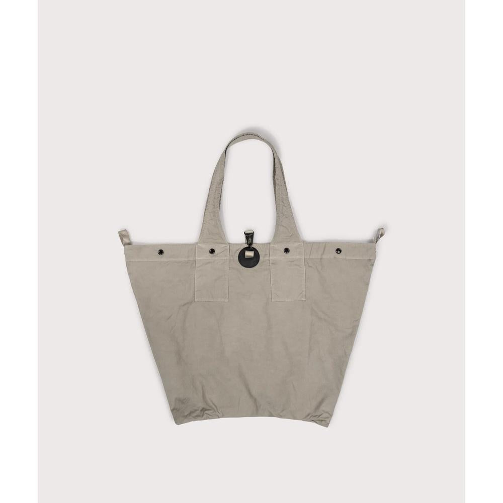 CP Company Logo Embroidered Canvas Tote Bag Green Men's