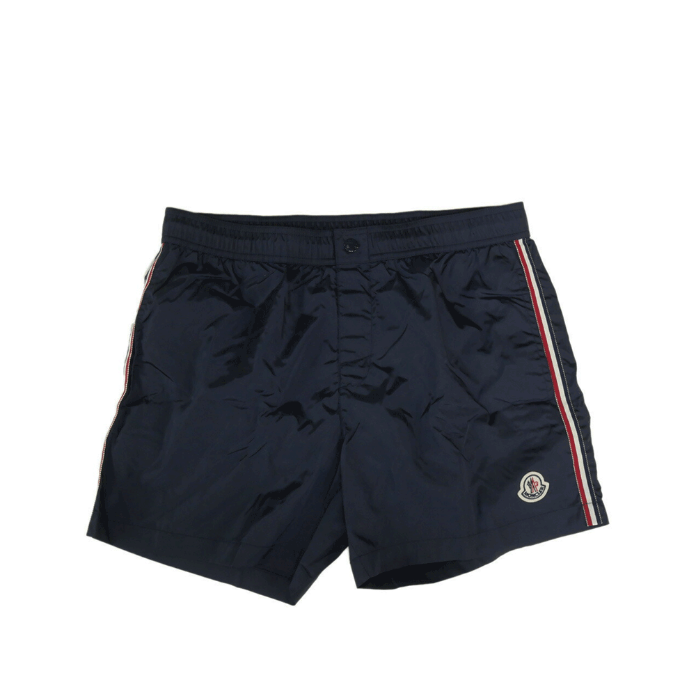 Moncler Navy Logo Swim Shorts Men 2C00018