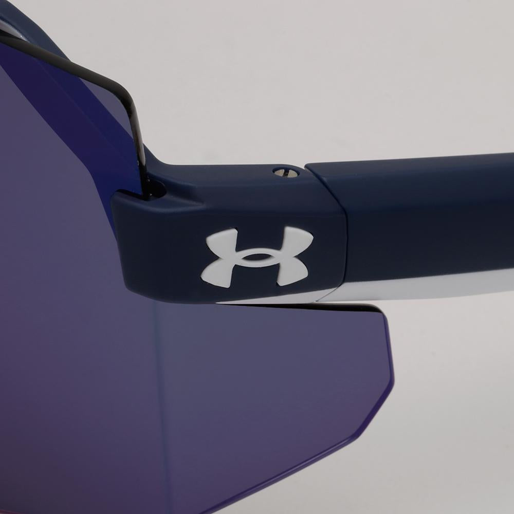 Under Armour Blue Mirror Sports Sunglasses Running Cycling Softba UA SQUAD WIRB3