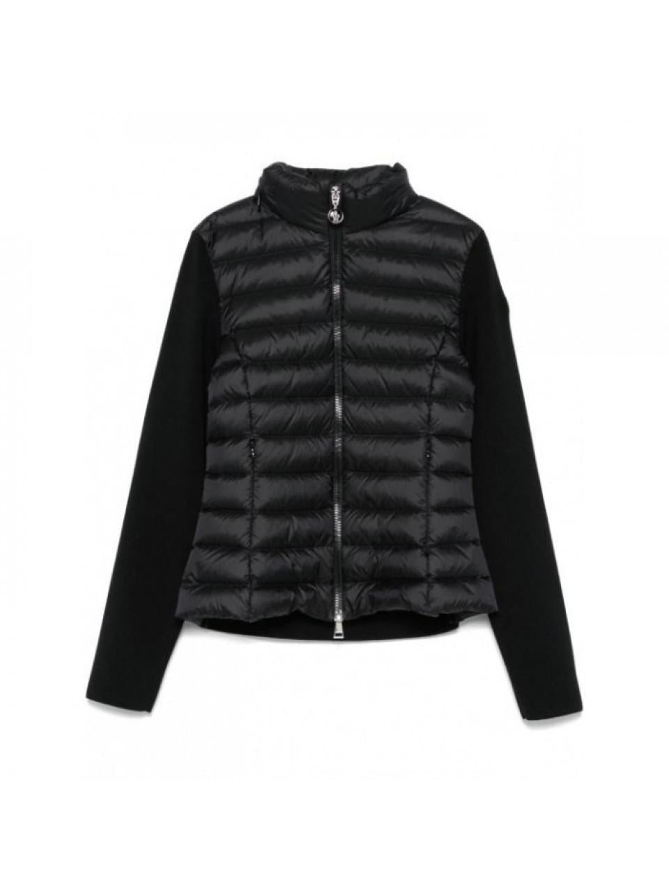 Moncler Women's Padded Wool Knit Zip-Up Cardigan Jacket