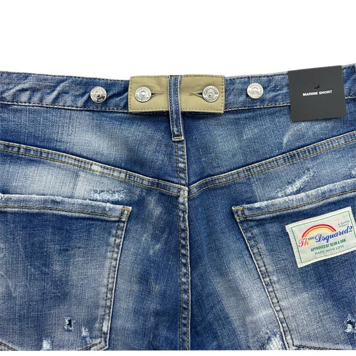 Dsquared2 Men's Marine Denim Shorts S74MU0825