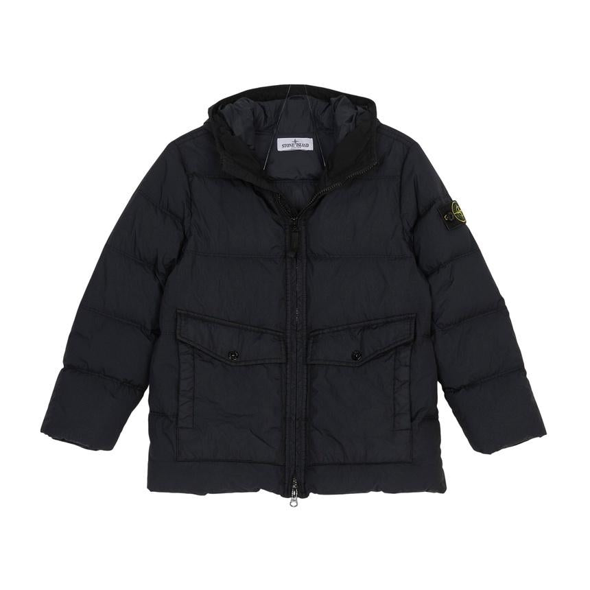STONE ISLAND Kids Down Puffer Jacket Black