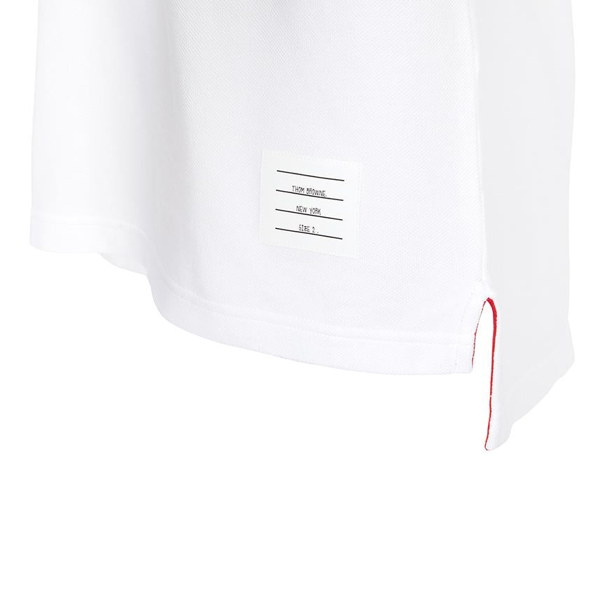 THOM BROWNE Men’s Long Sleeve Polo T-Shirt MJP137G 07976 100
