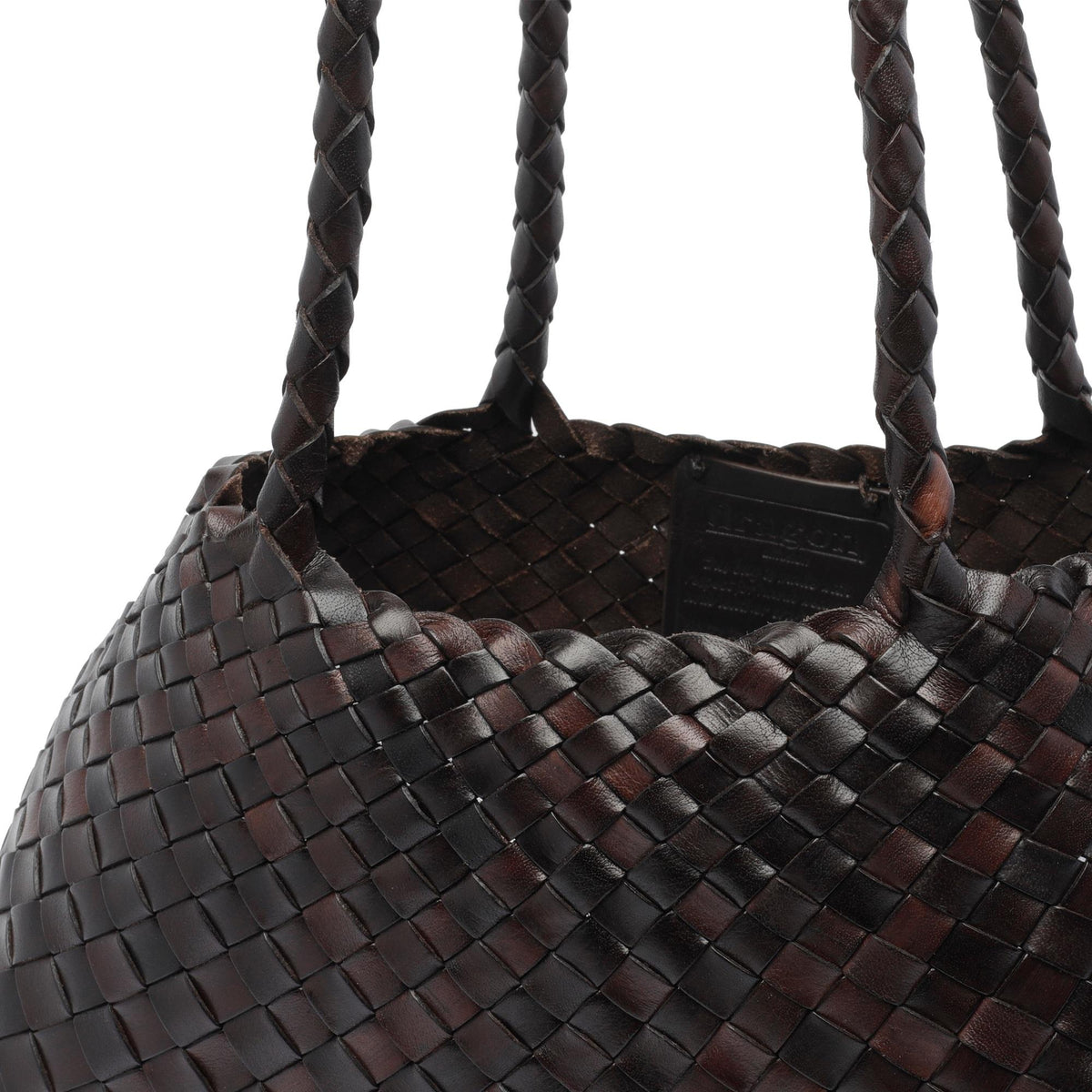 Dragon Diffusion Dark Brown Leather Shoulder Bag