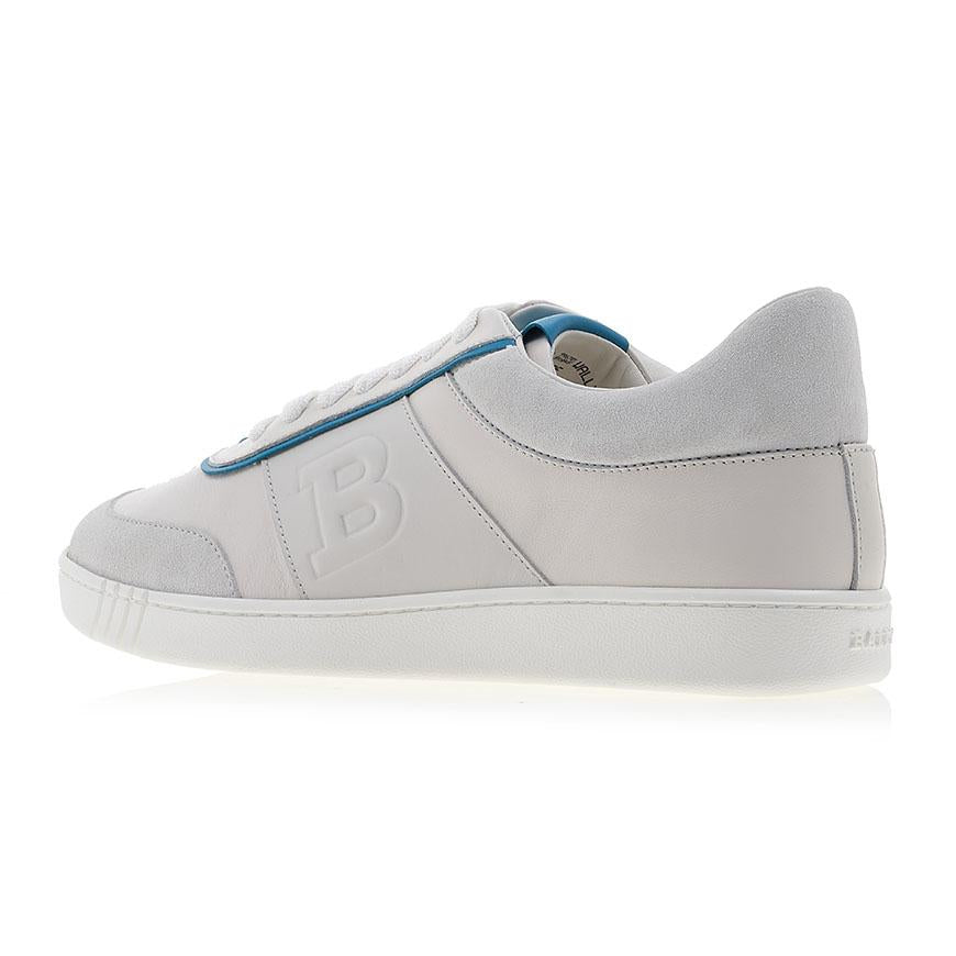 BALLY Men’s Leather Low-Top Sneakers White