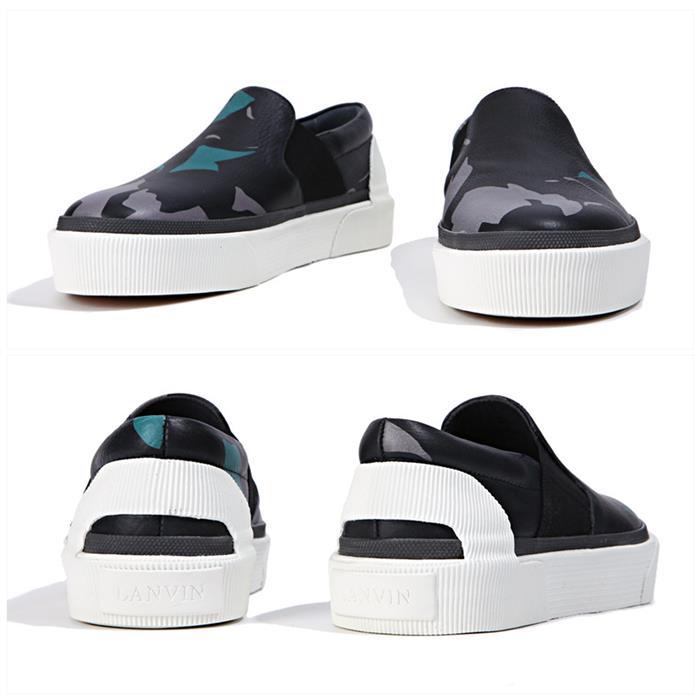 Lanvin Camo Pattern Slip-On Low Top Sneakers SKKBMO VEPF A16 1040