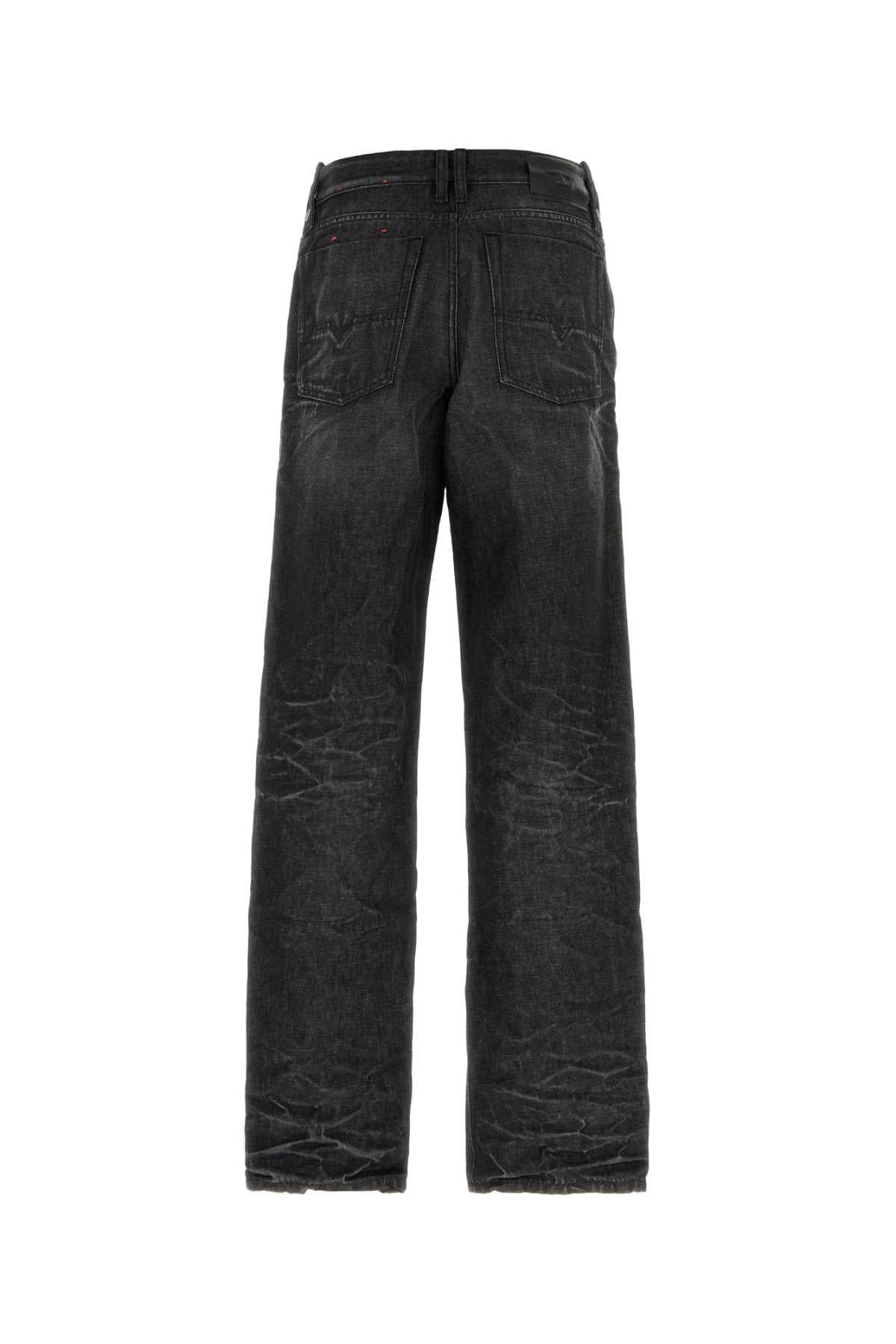 DIESEL Blue Distressed Straight-Leg Denim Jeans for Men