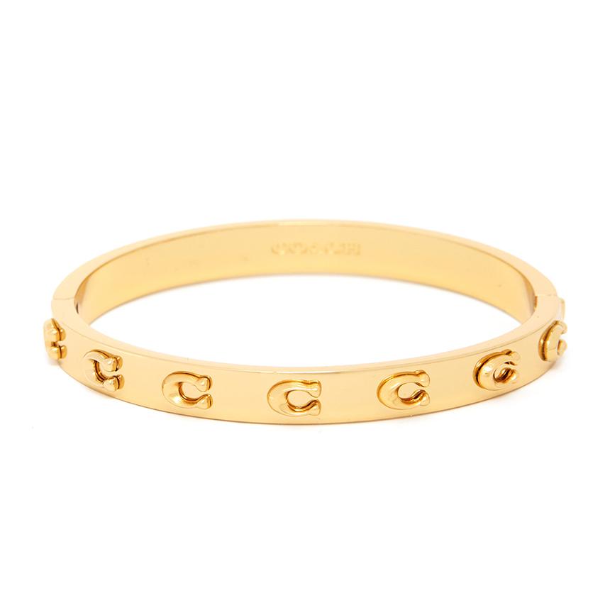 Coach Signature Women's Bangle Bracelet 335948 GLD 710