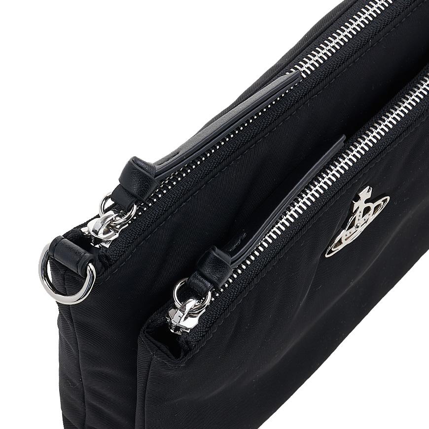 Vivienne Westwood Men's Penny Crossbody Bag Black Leather