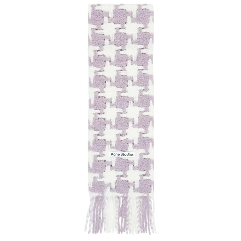 Acne Studios Houndstooth Alpaca Scarf