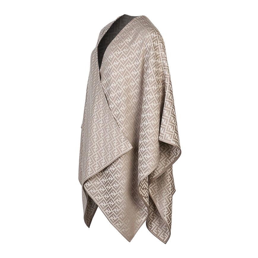 FENDI Women’s FF Wool Silk Poncho Tee