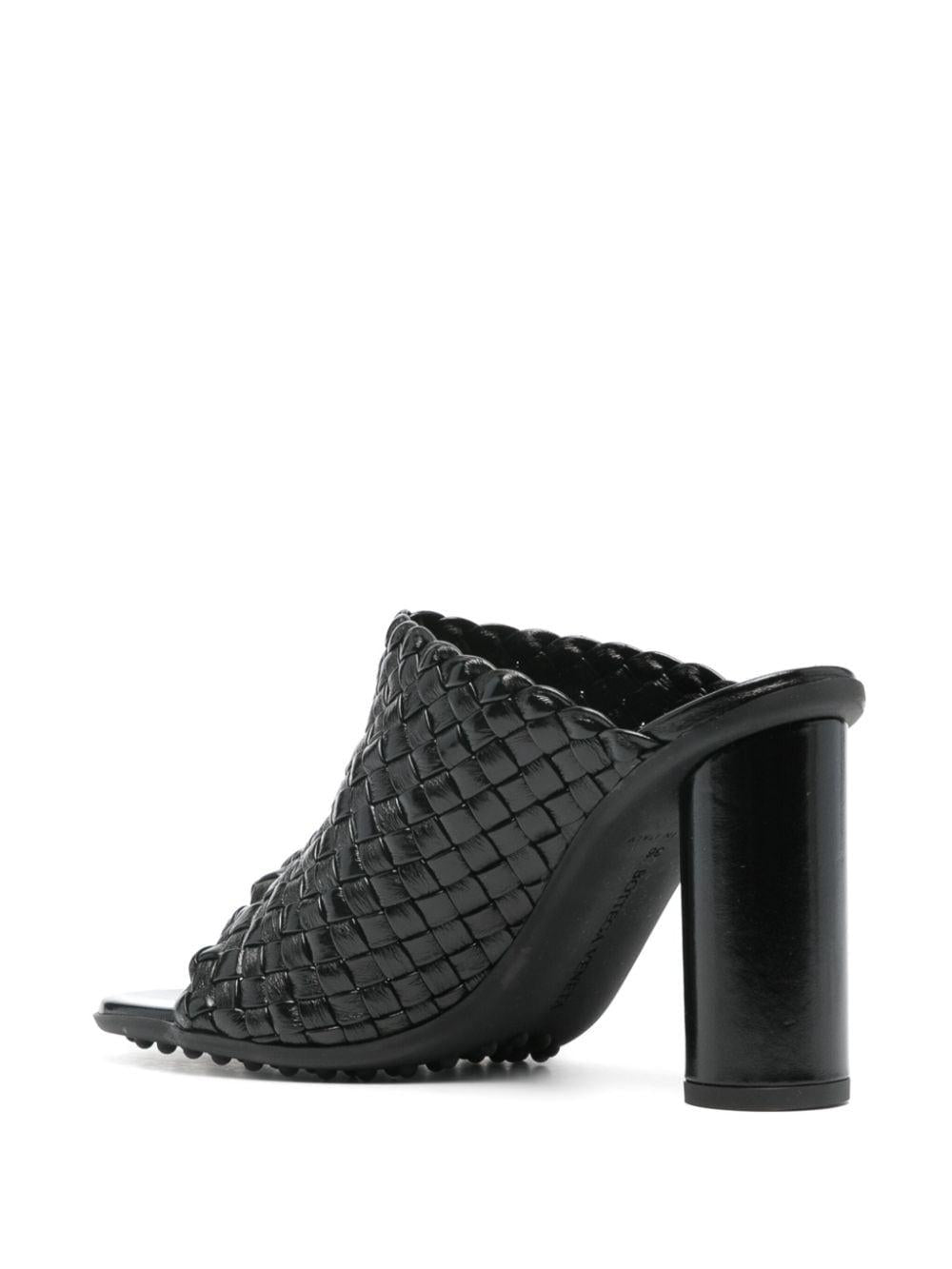 Bottega Veneta Black Leather Sandals