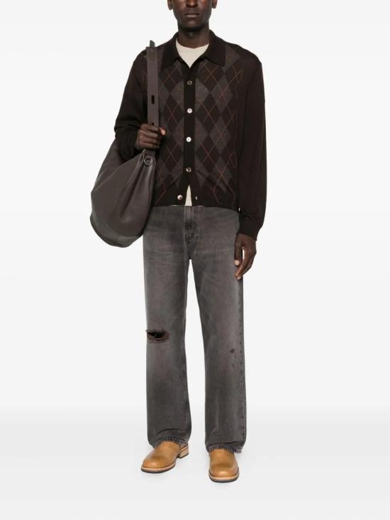 OUR LEGACY Third Cut High Waist Denim Pants M4255TH DARK BROWN DOM