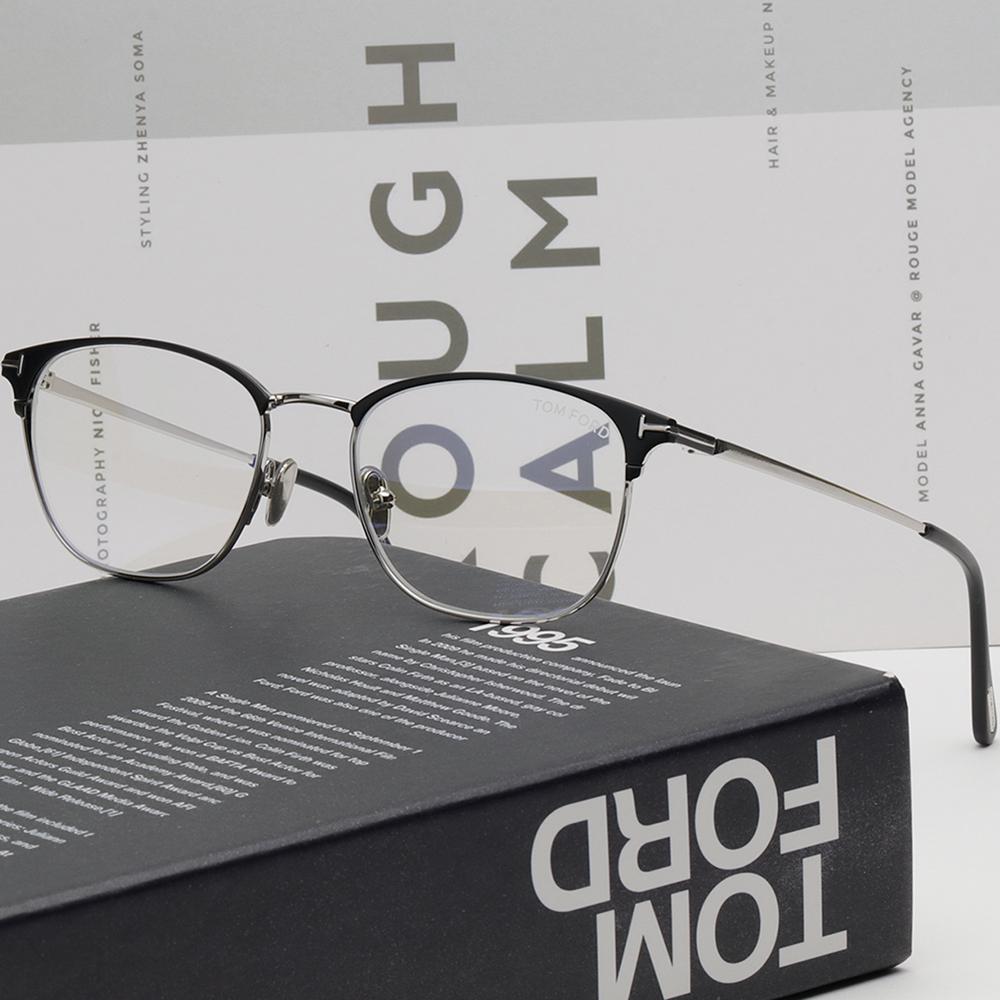 TOM FORD Blue Light Blocking Eyeglasses Unisex Optical Frames TF5750B 002
