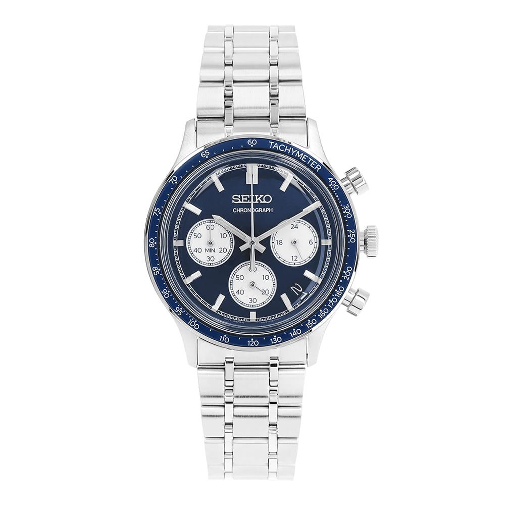 Seiko Silver Stainless Steel Men’s Metal Watch SSB477 P1