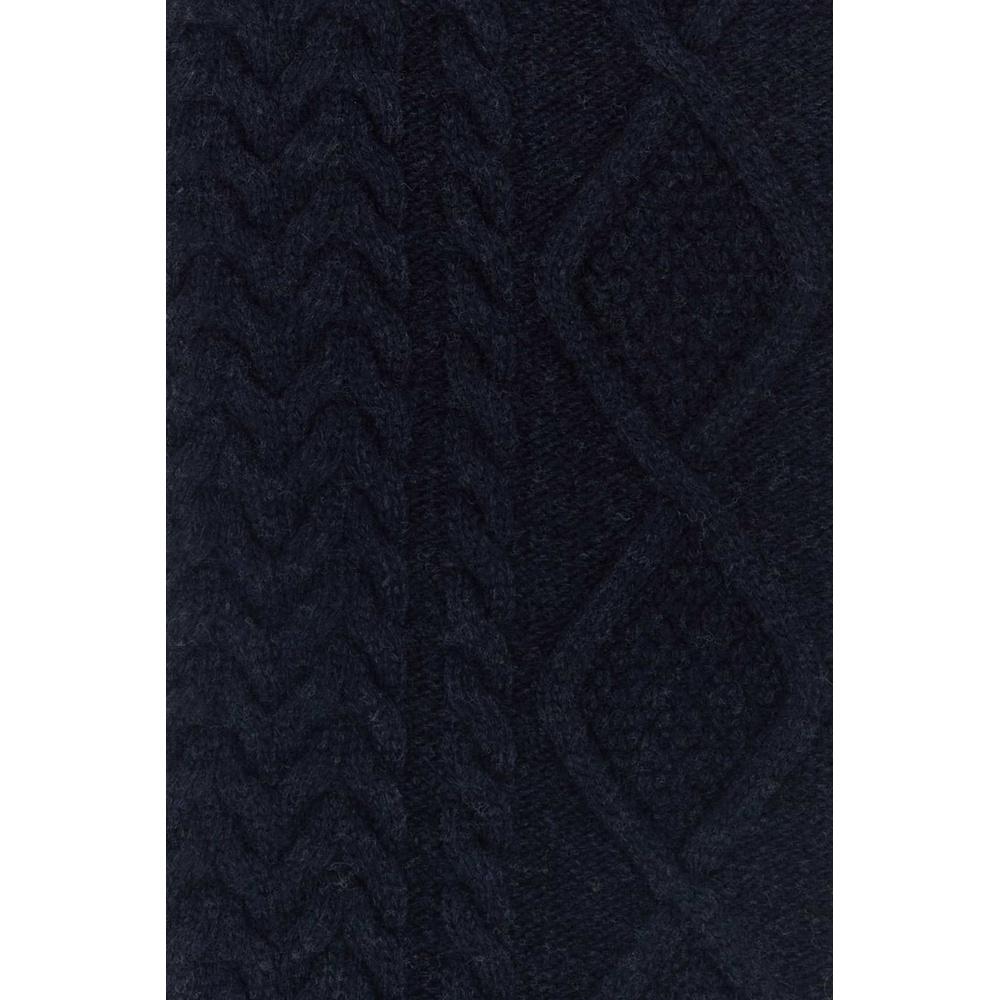 Miu Miu Wool Cashmere Scarf Navy