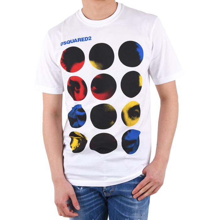Dsquared2 Men’s Graphic Print Crewneck T-Shirt White