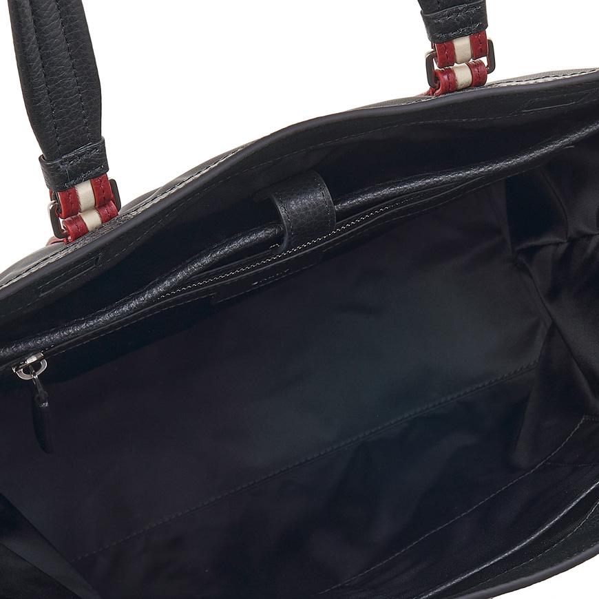 BALLY Men’s Corde Leather Tote Bag Black M MAE02 WNY220 U901P