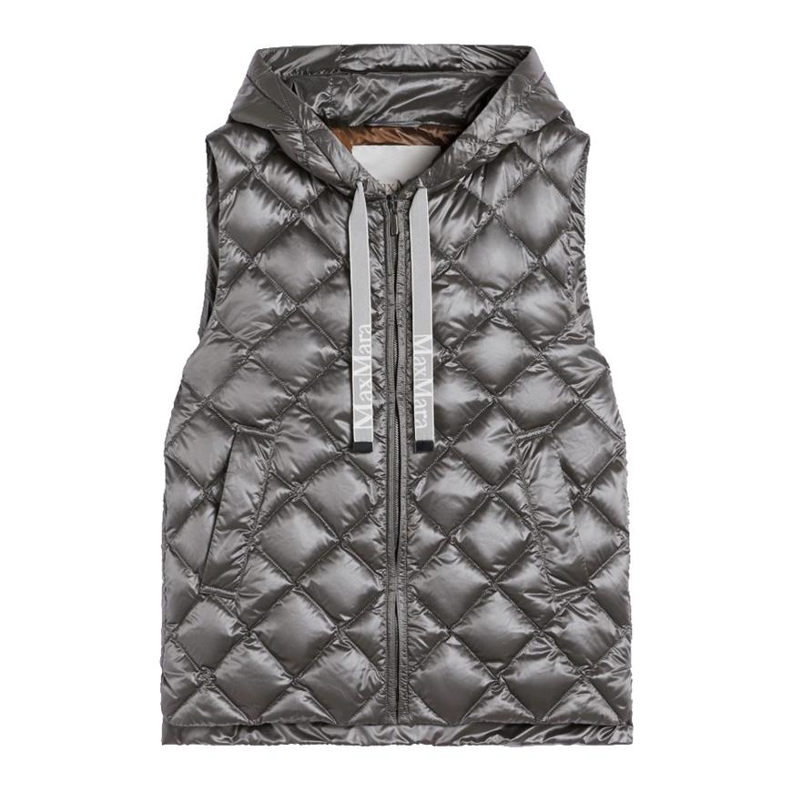 Max Mara Women’s Space Jersey Puffer Vest, Black