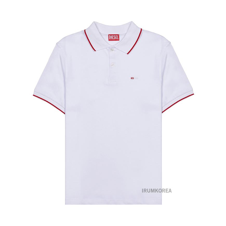 DIESEL Men’s Short Sleeve Polo T-Shirt A15033 0JMAD 100