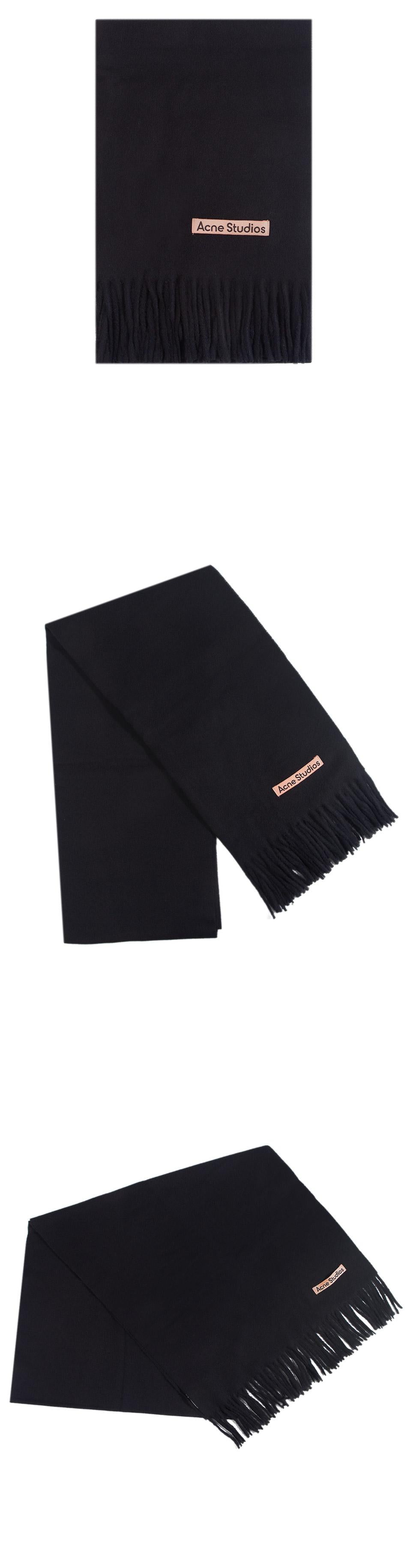 Acne Studios Narrow Heavy Wool Fringe Scarf 45x200 CA0210