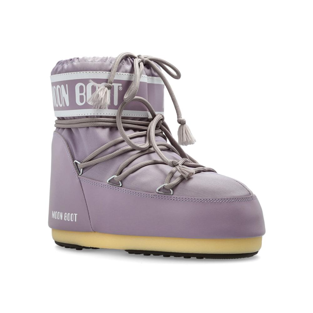 MOON BOOT Icon Low Nylon Ankle Boots Lilac Women’s 80D1409340 H032
