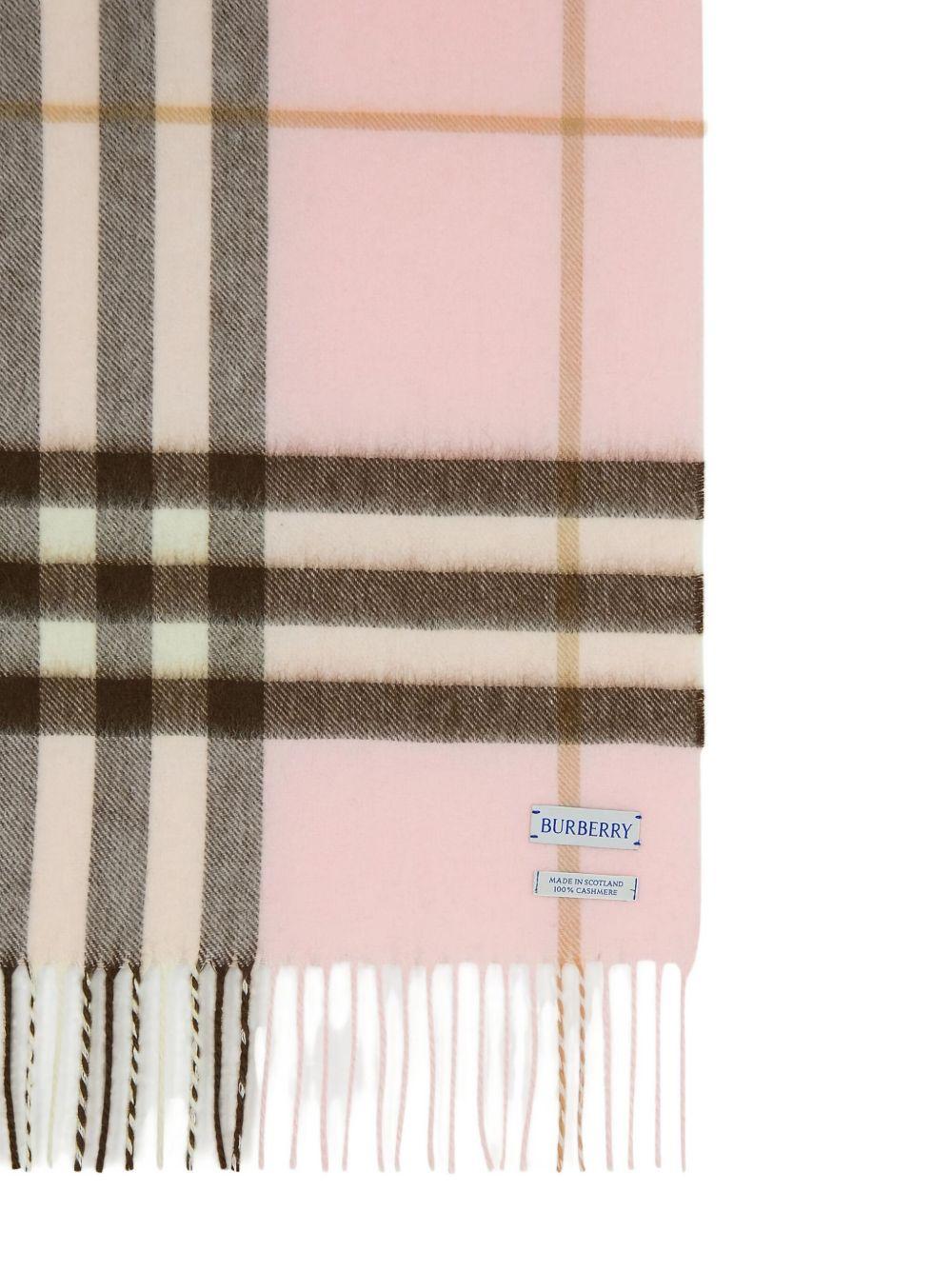 BURBERRY Checked Wool Scarf