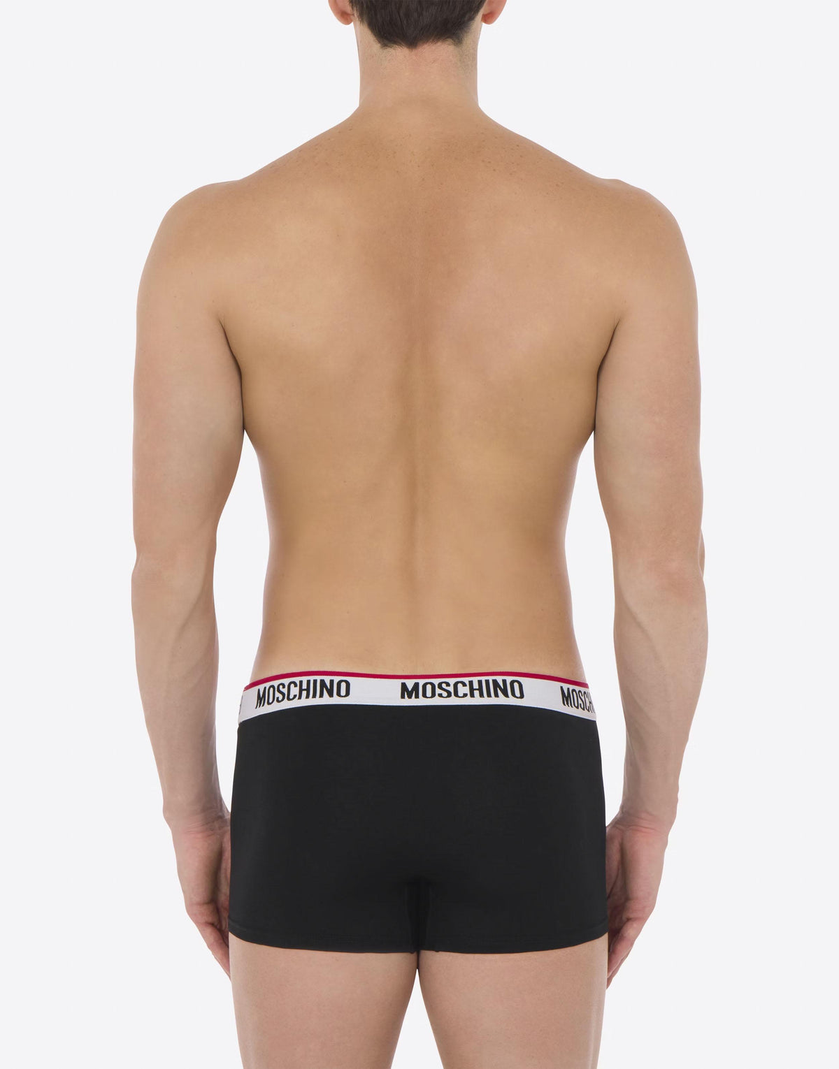 Moschino Black Cotton Men’s Boxer Briefs 2-Pack Underwear Set